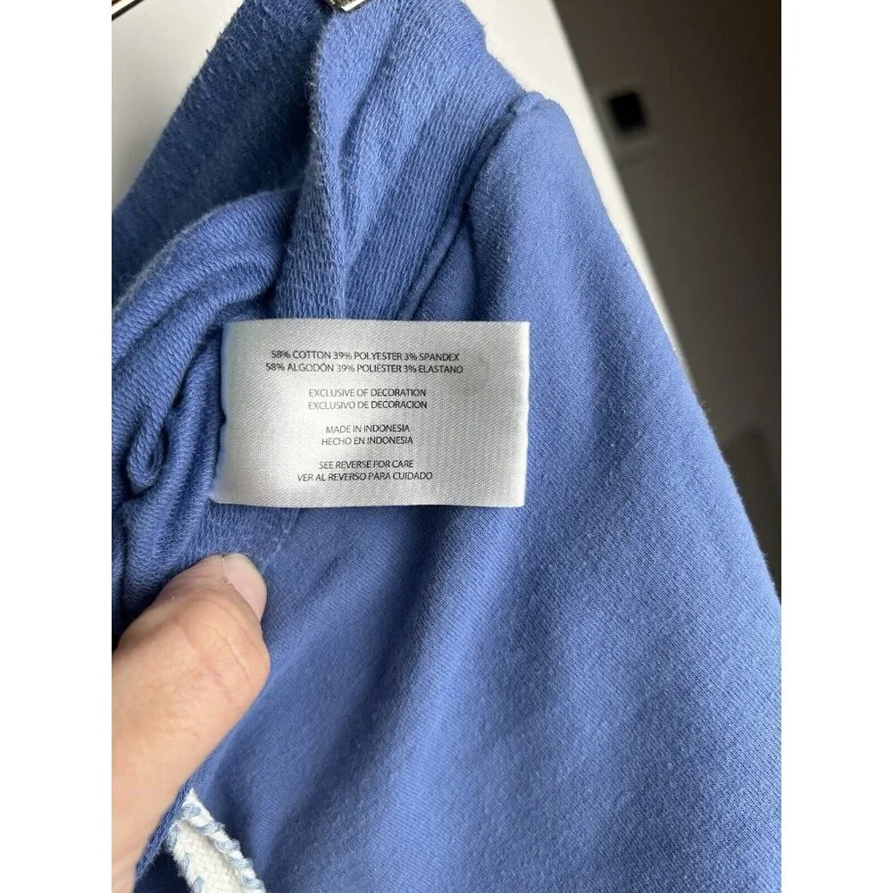 Eddie Bauer Men’s Sweat Shorts Elastic Waist Drawstring Lightweight Blue Large - Picture 9 of 10